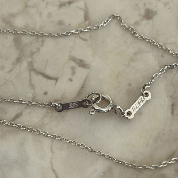 Tiffany &Co. Elsa Peretti Open Heart Necklace 16mm Heart 18” Chain - Picture 9 of 10